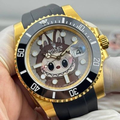 Clean Factory Rolex & Labubu Submariner Black 40mm 3135 Movement Men/Women Watch